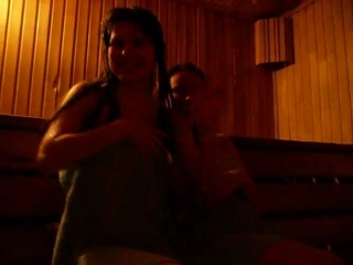 naked girls in the sauna again