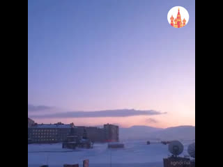 sunrise in norilsk